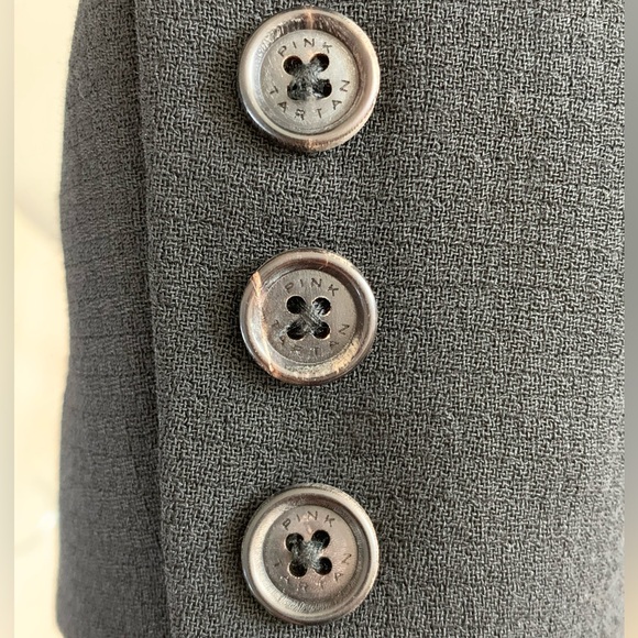 Pink Tartan Notched Lapel Blazer - Picture 7 of 9